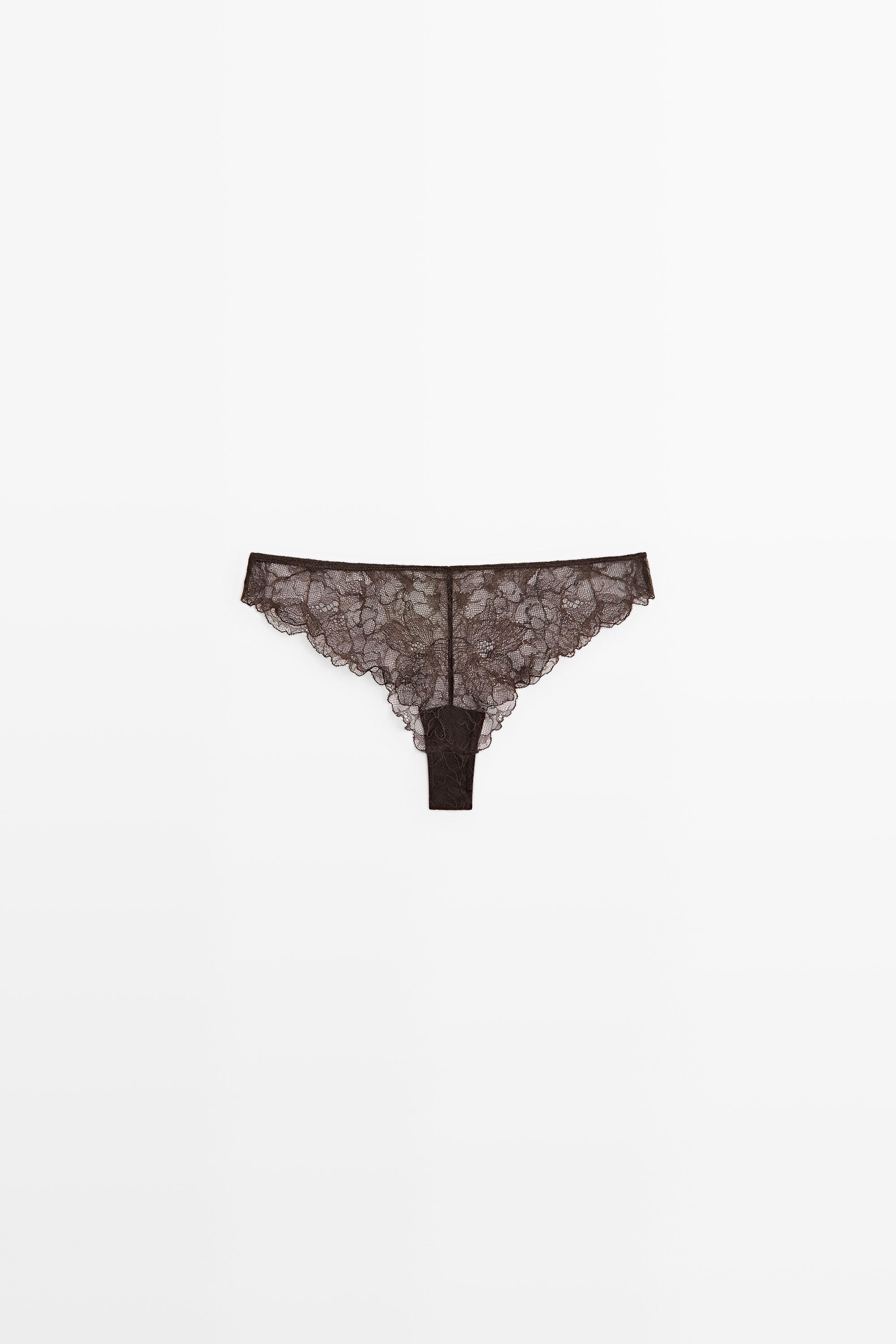 Culotte en dentelle florale